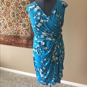 Chaps faux wrap dress